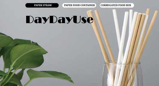 DayDayUse Papaer Straw, compostable 50pack