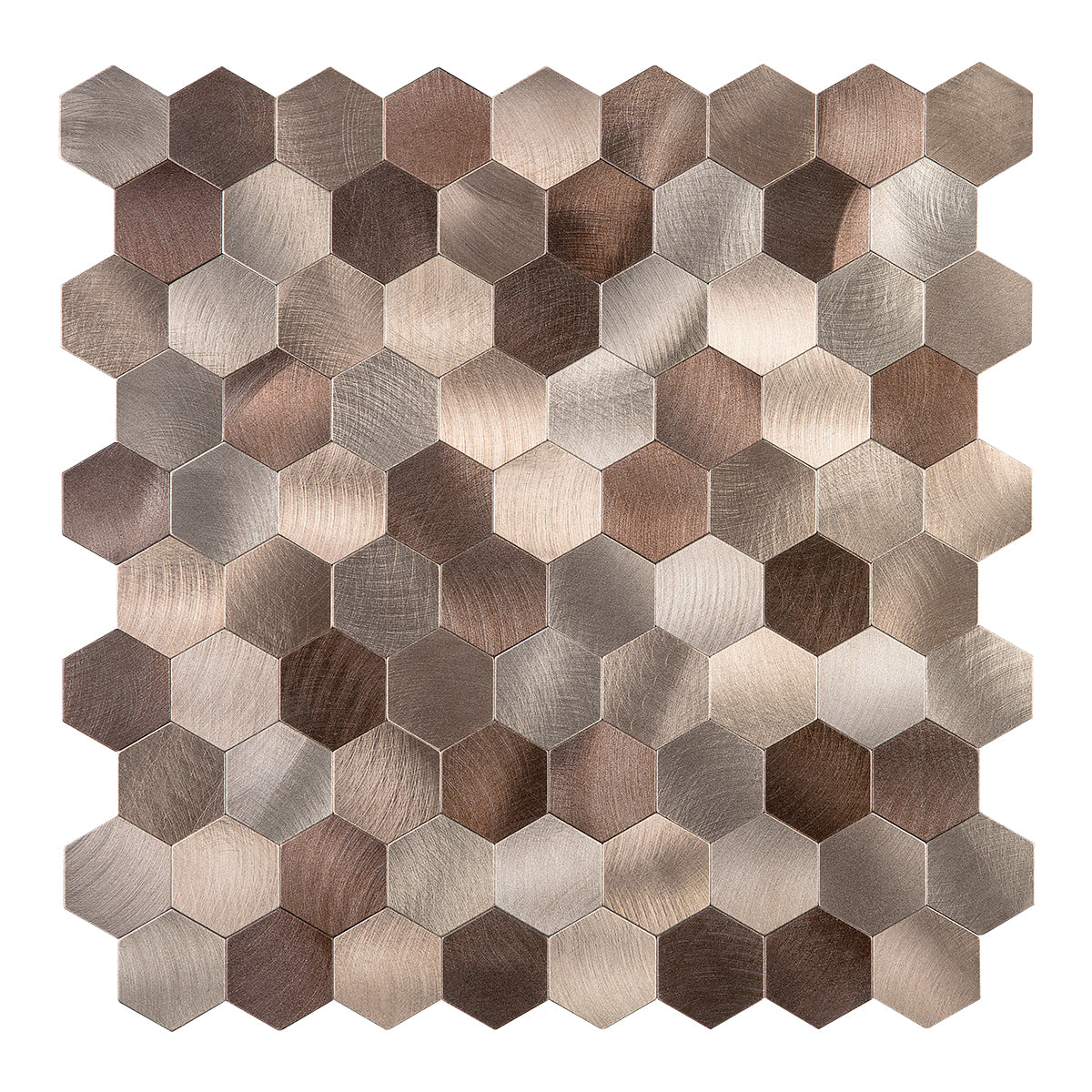 Light Brown Mosaic Peel and Stick Backsplash Tile - Thicker Design