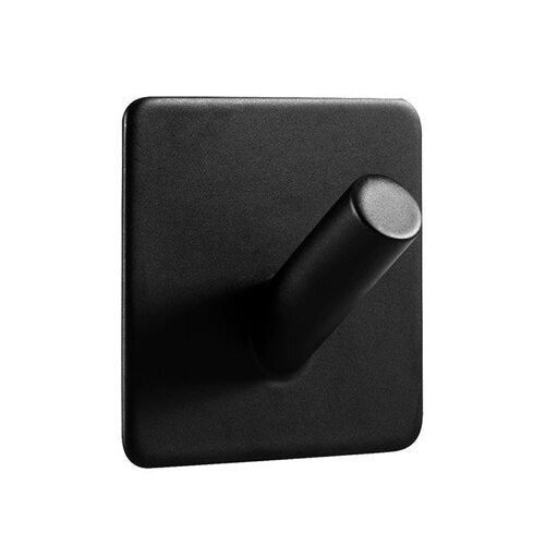 DayDayUse-  Self Adhesive Hooks Heavy Duty Stainless Steel Coat Key Wall Mounted Hooks Waterproof Bathroom Kitchen Towel Black Hook