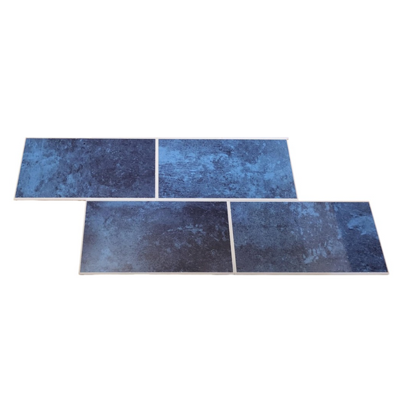 Decopus Subway Tile Peel and Stick Backsplash (Luxury Stone Composite - Sapphire Illusion10x12.5 Mosaic 10pc/pk) for Kitchen, Bathroom, Car Camper, Wall Accents - Removable, Best Value for Remodeling