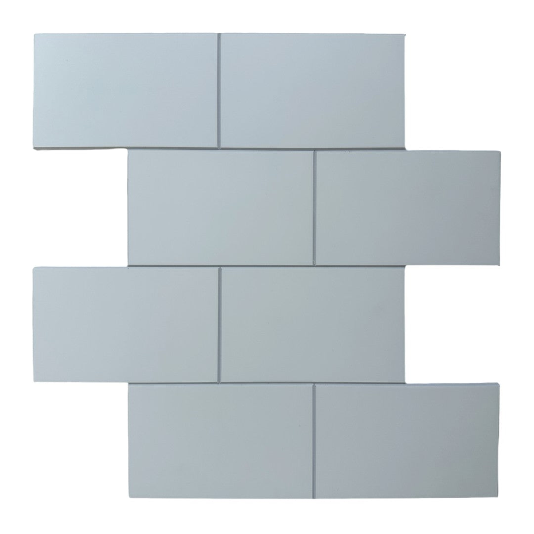 Decopus Subway Tile Peel and Stick Backsplash (Luxury Stone Composite - Ceramic White 10"x12.5" Sheet 10pc/pk) for Kitchen, Bathroom, Car Camper, Wall Accents - Removable, Best Value for Remodeling