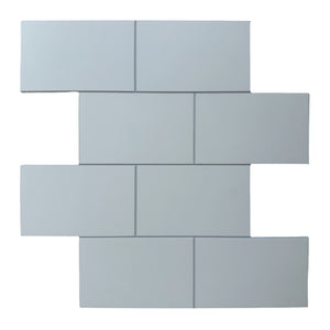 Decopus Subway Tile Peel and Stick Backsplash (Luxury Stone Composite - Ceramic White 10"x12.5" Sheet 10pc/pk) for Kitchen, Bathroom, Car Camper, Wall Accents - Removable, Best Value for Remodeling