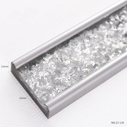 Aluminum Frame Listello - with Glass, Stone, Crystal, Ceramic designs