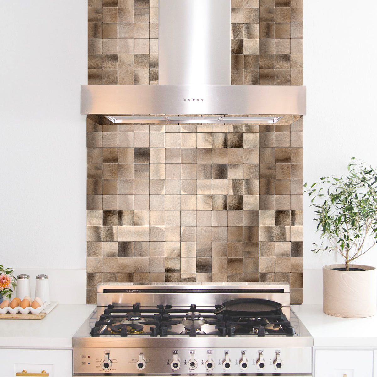Decopus Copper Metal Tile Backsplash Peel and Stick (Square AC50 Coppe –  decopus_decor, image size:1200x1200