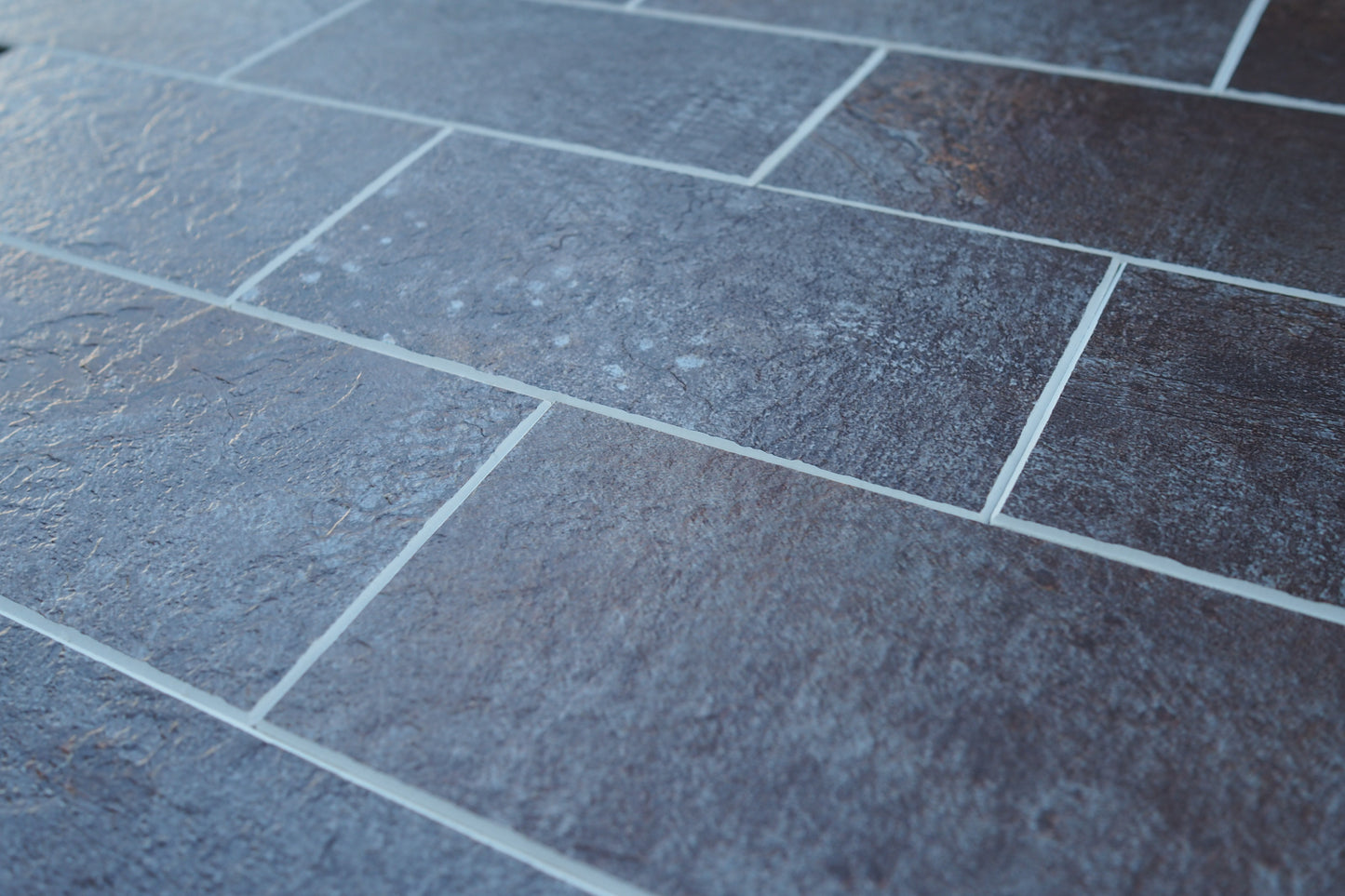 Decopus Brick Tile Peel and Stick Backsplash ( 15x 12x 0.16inch Thick 5pc/Pack) Faux Stone Tile - Rustic Slate Brown